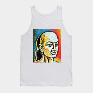 Chanakya Abstract Portrait | Chanakya Artwork 2 Tank Top